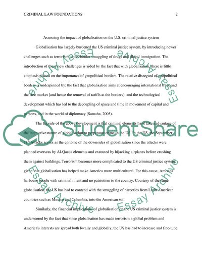 Criminal Law Foundations Evaluation