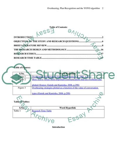 Overhearing, Plan Recognition and the YOYO Algorithm