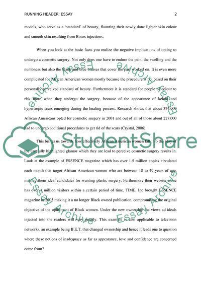 African American Women Should Avoid Cosmetic Surgery