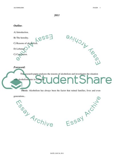 Alcoholism in Lebanon