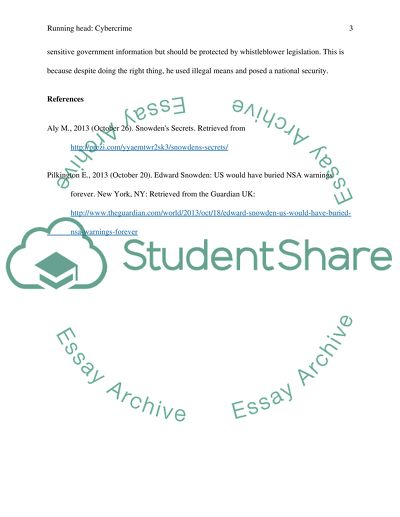 Cyber Crime: Edward Snowdens leaks