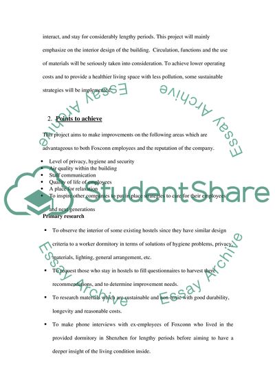 Designing a Dormitory for Industrial Workers in China