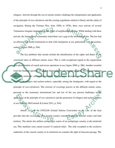 Non-Refoulement at SEA and the Effectiveness of Asylum Protection