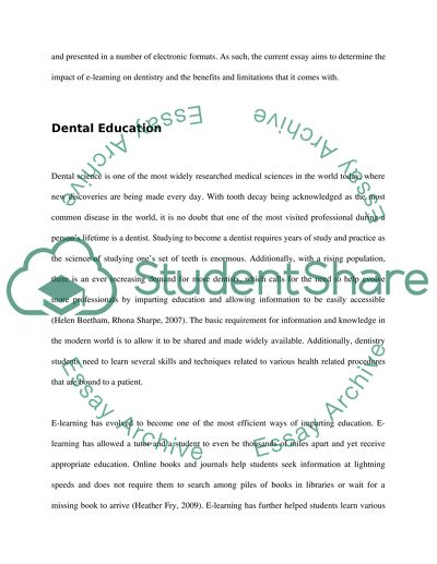 dental school essay