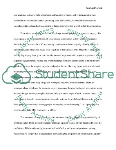 Why is plastic/cosmetic surgery good