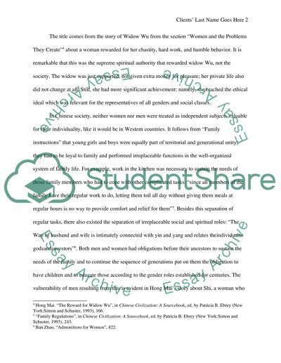 Women in Chinese society