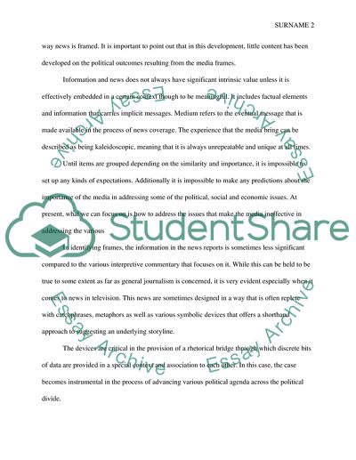 Politics Involving the Media, And Reasons the Media Is Used as a Prime Outlet for Reaching the Public And How It Works