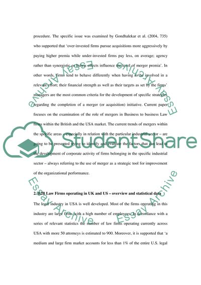 The Current Trends of Mergers