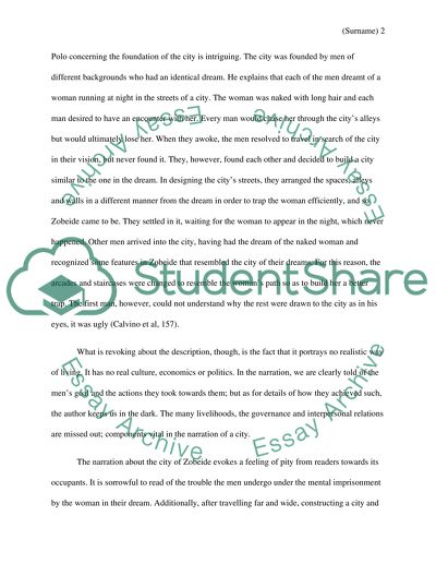 The Concept of Invisible Cities