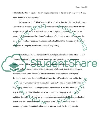 The Decision to Pursue a Masters in Computer Science