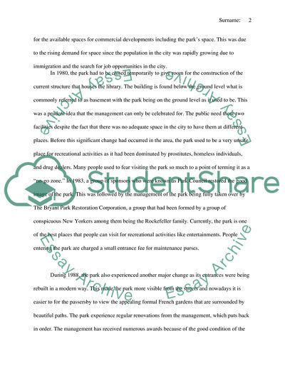 A Public Place That Has Been Changed by Time