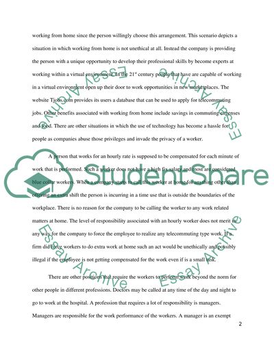 IT and the Worklife/Homelife Balance