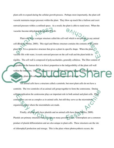 Plant Cells and Animal Cells