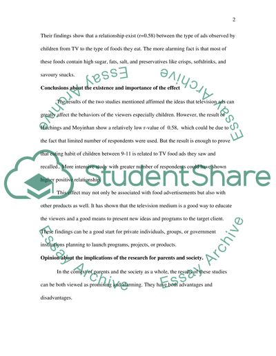 Effects Research Paper