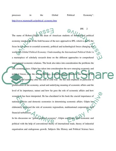 The Key Differences between Orthodox and New Approaches to International Political Economy