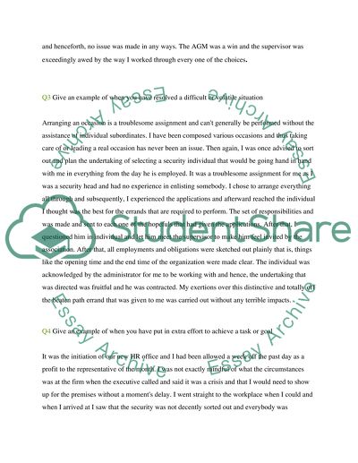 Scenario questions *3*