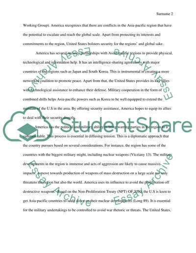 The United States and the Asia-Pacific region