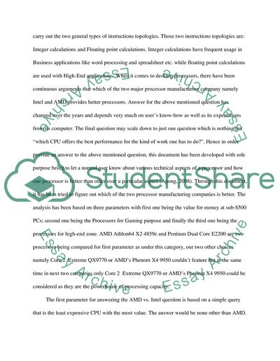 Differences between AMD and Intels CPUs