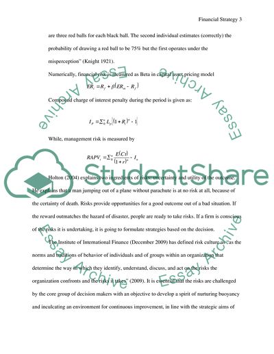 Reform in the Financial Services Industry