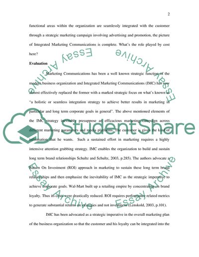 Integrated Marketing Communications