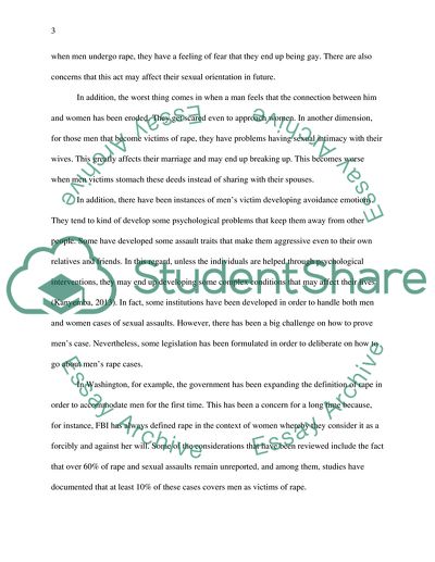 Men as Victims of Rape