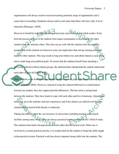 Competitive Edge with a University Degree