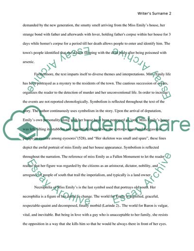 William Faulkners A Rose for Emily