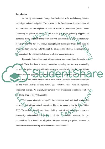 Relationship Between Crude Oil And Natural Gas Prices