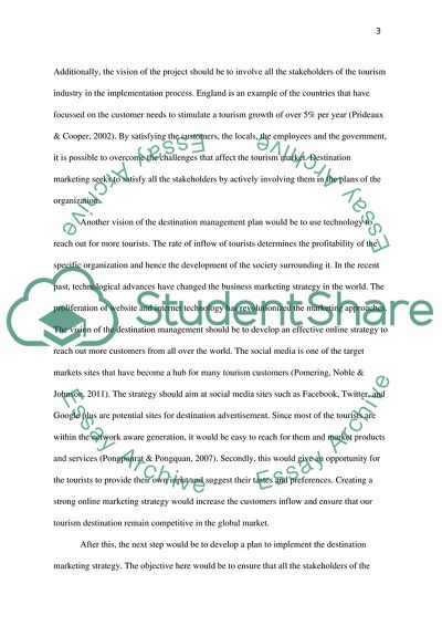 Destination Management Strategy