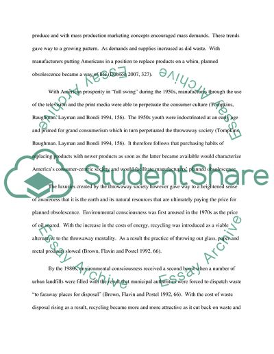 The Throwaway Society