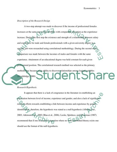 The Earnings of an Accountant in a Large Corporation