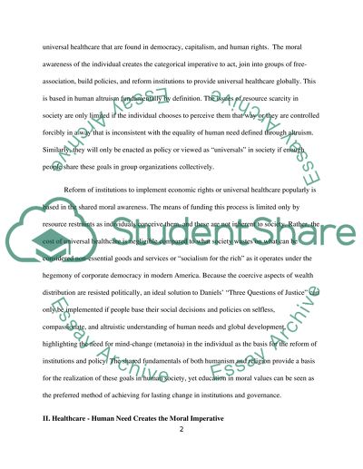 Just Health by Norman Daniels