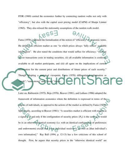 stock market essay example