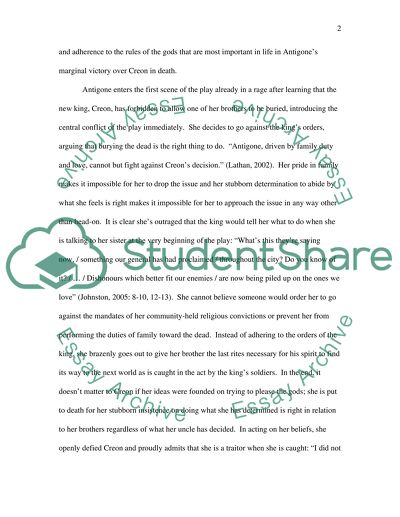 High School Essay Examples Antigone Essay Paper Checker also Thesis Statement Descriptive Essay Antigone Essay Example Topics And Well Written Essays Words Business Law Essays