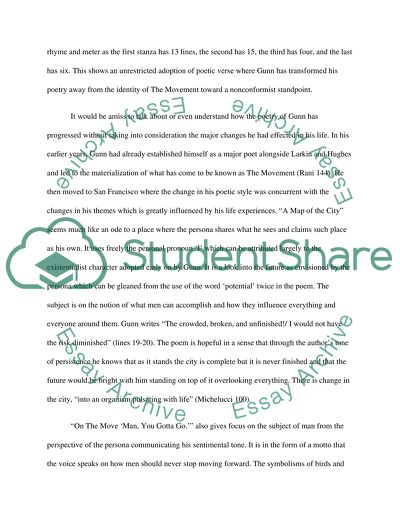 Thom Gunn Poetry as an Epitome of Migration