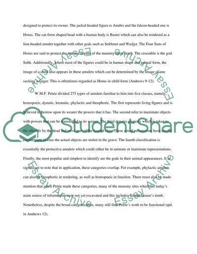 Wrapping the body: linen and jewelry, especially amulets