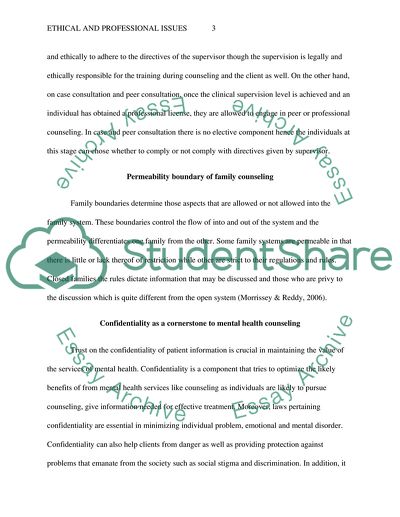 Ethical and Professional Issues