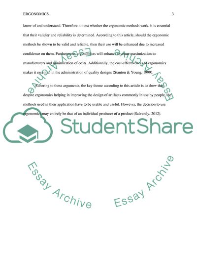 What Price Ergonomics