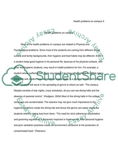 Health Problems on Campus