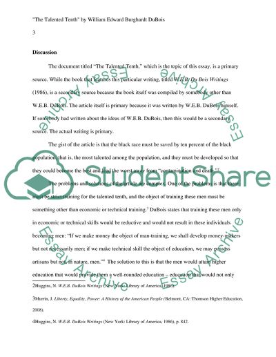 the talented tenth essay pdf