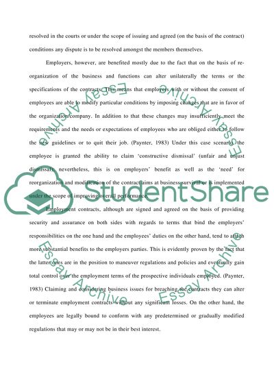 Employment contracts