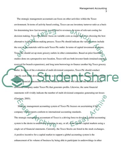 Advantages of Strategic Management Accounting