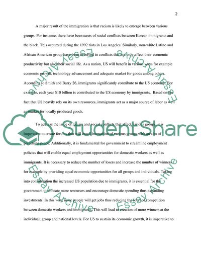 The Implications of Immigration at the Individual, Group and Nation Levels