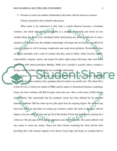 Develop a Scenario Involving Boundaries and Multiple Relationships