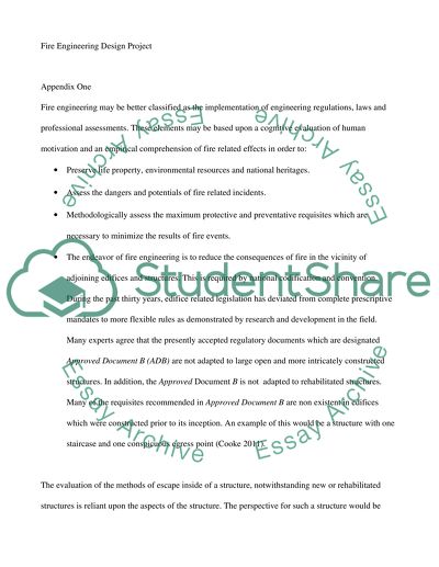 Fire Engineering Design Project