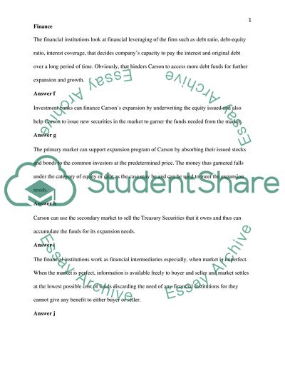 Finance and Surplus Funds