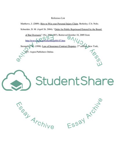 Law of Insurance Contract Disputes