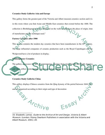 Art: the Victoria and Albert Museum