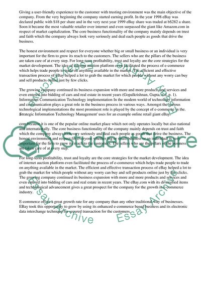 Strategic Information Technology Management