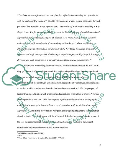 The Key Factors of Recruitment and Retention